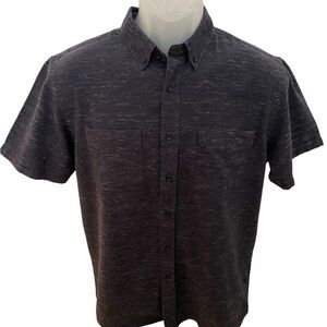 RIP CURL Navy Blue Short Sleeve Collared Shirt Men S Small